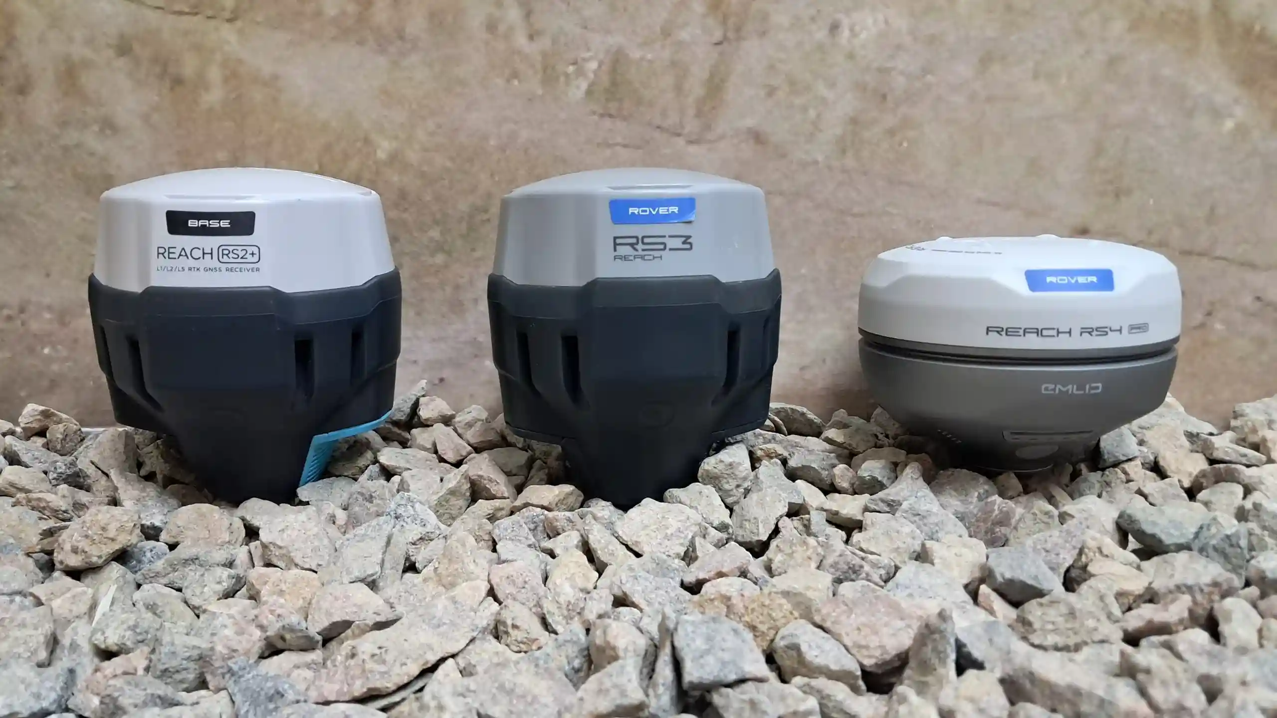 Emlid Reach products on rocks