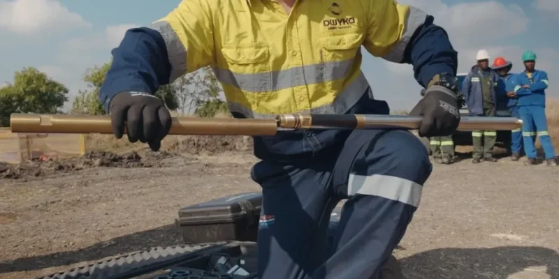 Technician assembling a NorthFinder gyro on-site